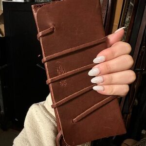 Brown Leather Cash and Receipt Bag